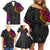 Turtle and Plumeria - Polynesian Family Matching Off Shoulder Short Dress and Hawaiian Shirt TS04 - Polynesian Pride