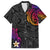 Turtle and Plumeria - Polynesian Family Matching Summer Maxi Dress and Hawaiian Shirt TS04 Dad's Shirt - Short Sleeve Gradient - Polynesian Pride