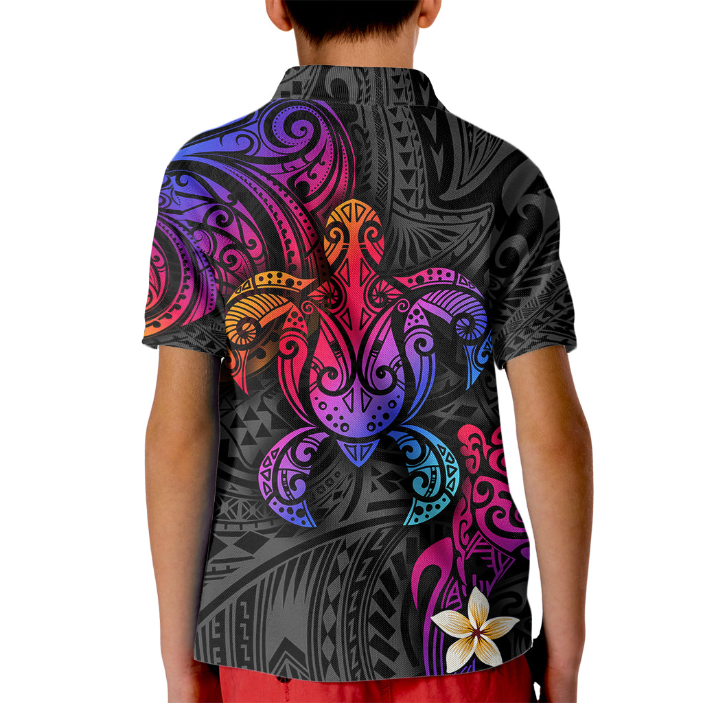 Turtle and Plumeria - Polynesian Kid Polo Shirt TS04 - Polynesian Pride