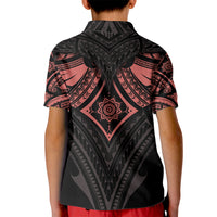 Feminine Polynesian Kid Polo Shirt Mandala Tattoo Style TS04 - Polynesian Pride