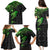 Polynesian Family Matching Puletasi Dress and Hawaiian Shirt Hammerhead Shark Tribal Pattern Black Green Version TS04 - Polynesian Pride