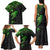 Polynesian Family Matching Tank Maxi Dress and Hawaiian Shirt Hammerhead Shark Tribal Pattern Black Green Version TS04 - Polynesian Pride