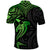 Polynesian Polo Shirt Hammerhead Shark Tribal Pattern Black Green Version TS04 - Polynesian Pride