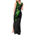 Polynesian Tank Maxi Dress Hammerhead Shark Tribal Pattern Black Green Version TS04 - Polynesian Pride