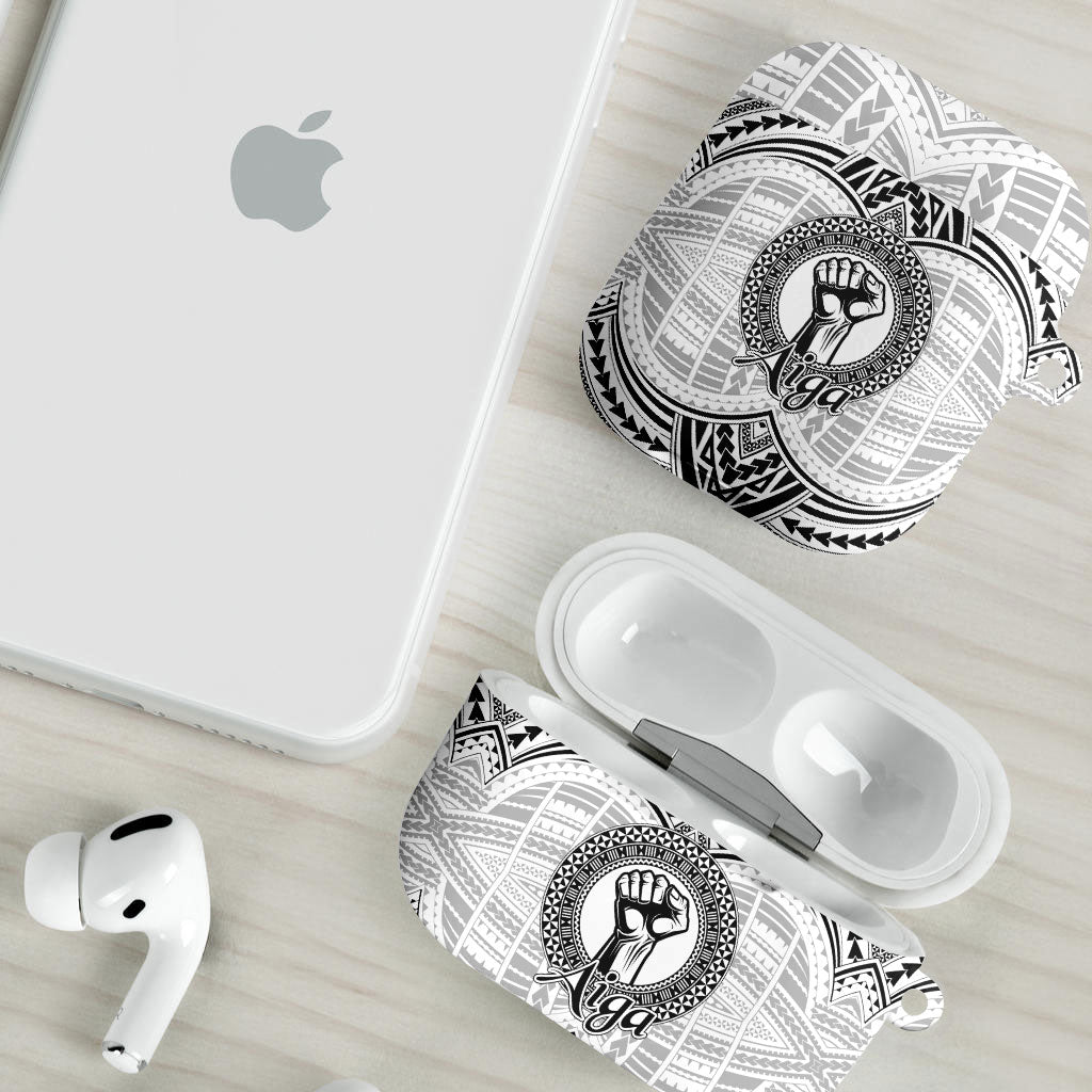 Aiga Samoa Raised Fist AirPods Case Polynesian Tribal Tattoo Art Family Pride TS04 - Polynesian Pride