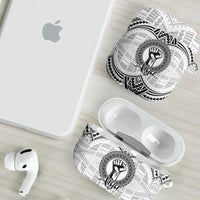 Aiga Samoa Raised Fist AirPods Case Polynesian Tribal Tattoo Art Family Pride TS04 - Polynesian Pride