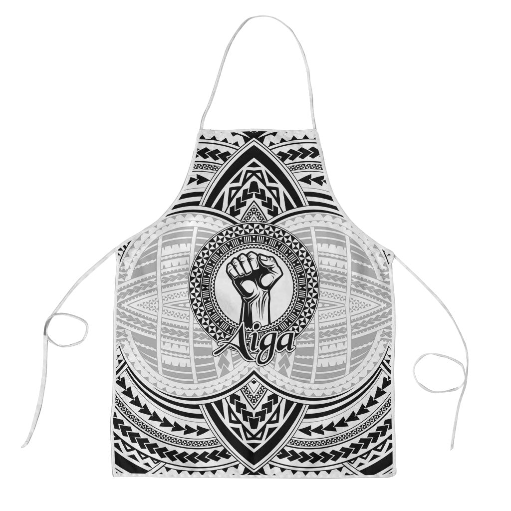 Aiga Samoa Raised Fist Apron Polynesian Tribal Tattoo Art Family Pride