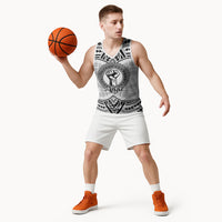 Aiga Samoa Raised Fist Basketball Jersey Polynesian Tribal Tattoo Art Family Pride TS04 - Polynesian Pride