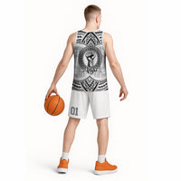 Aiga Samoa Raised Fist Basketball Jersey Polynesian Tribal Tattoo Art Family Pride TS04 - Polynesian Pride