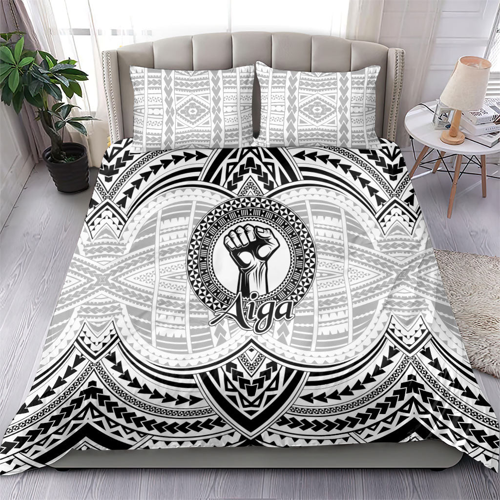 Aiga Samoa Raised Fist Bedding Set Polynesian Tribal Tattoo Art Family Pride TS04 - Polynesian Pride