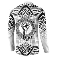 Aiga Samoa Raised Fist Button Sweatshirt Polynesian Tribal Tattoo Art Family Pride TS04 - Polynesian Pride