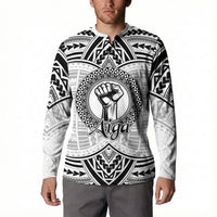 Aiga Samoa Raised Fist Button Sweatshirt Polynesian Tribal Tattoo Art Family Pride TS04 - Polynesian Pride
