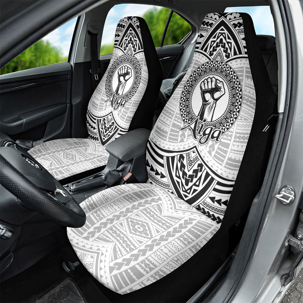 Aiga Samoa Raised Fist Car Seat Cover Polynesian Tribal Tattoo Art Family Pride TS04 - Polynesian Pride