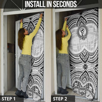 Aiga Samoa Raised Fist Door Cover Polynesian Tribal Tattoo Art Family Pride TS04 - Polynesian Pride