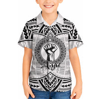 Aiga Samoa Raised Fist Hawaiian Shirt Polynesian Tribal Tattoo Art Family Pride TS04 - Polynesian Pride