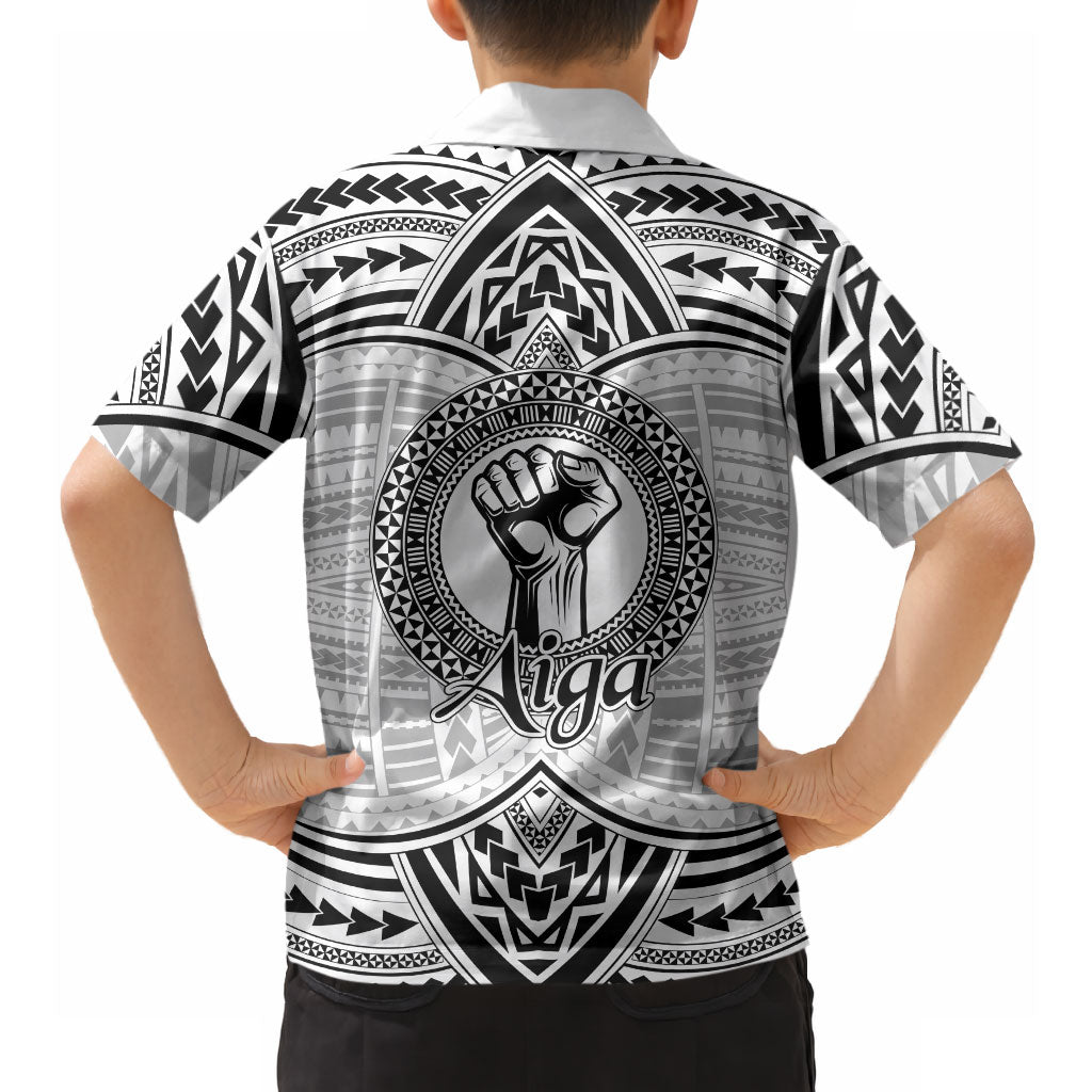 Aiga Samoa Raised Fist Hawaiian Shirt Polynesian Tribal Tattoo Art Family Pride TS04 - Polynesian Pride