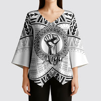 Aiga Samoa Raised Fist Kimono Sleeve Blouse Polynesian Tribal Tattoo Art Family Pride TS04 - Polynesian Pride