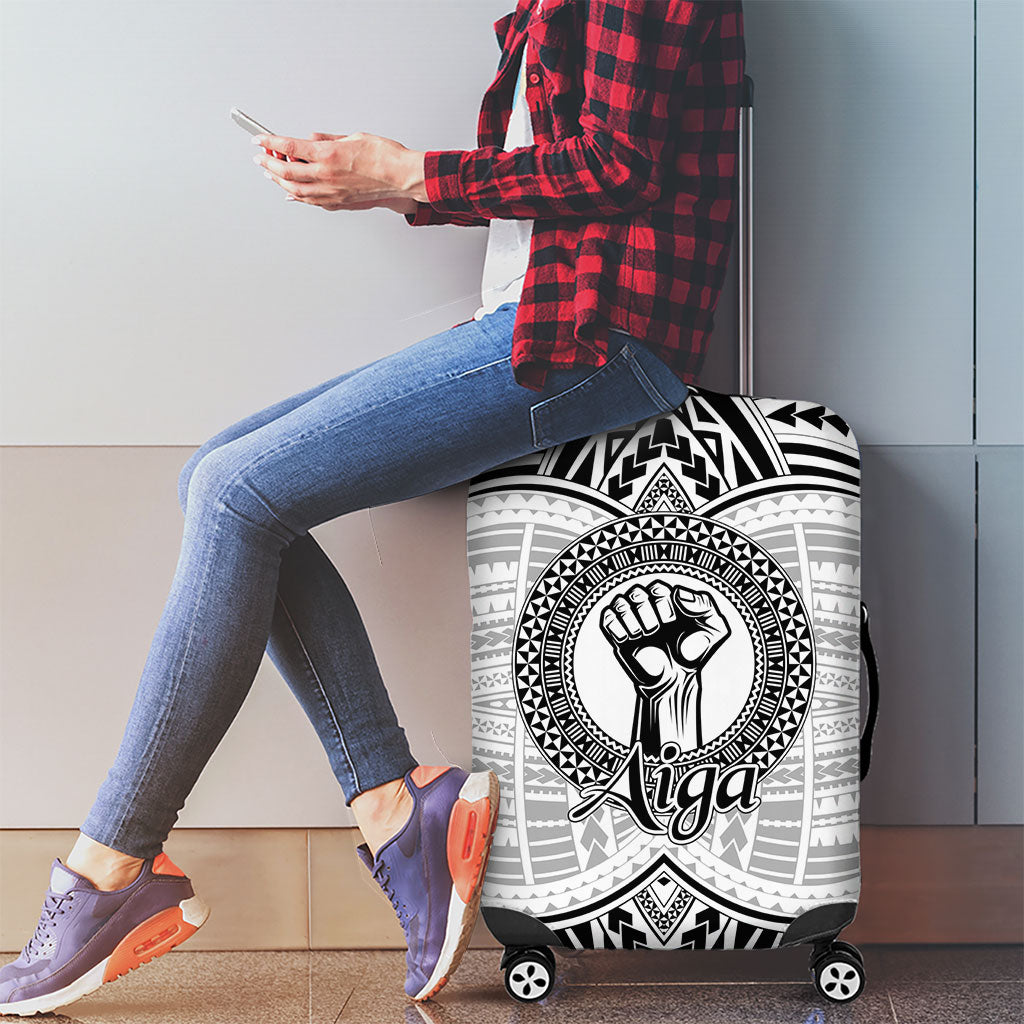 Aiga Samoa Raised Fist Luggage Cover Polynesian Tribal Tattoo Art Family Pride TS04 - Polynesian Pride