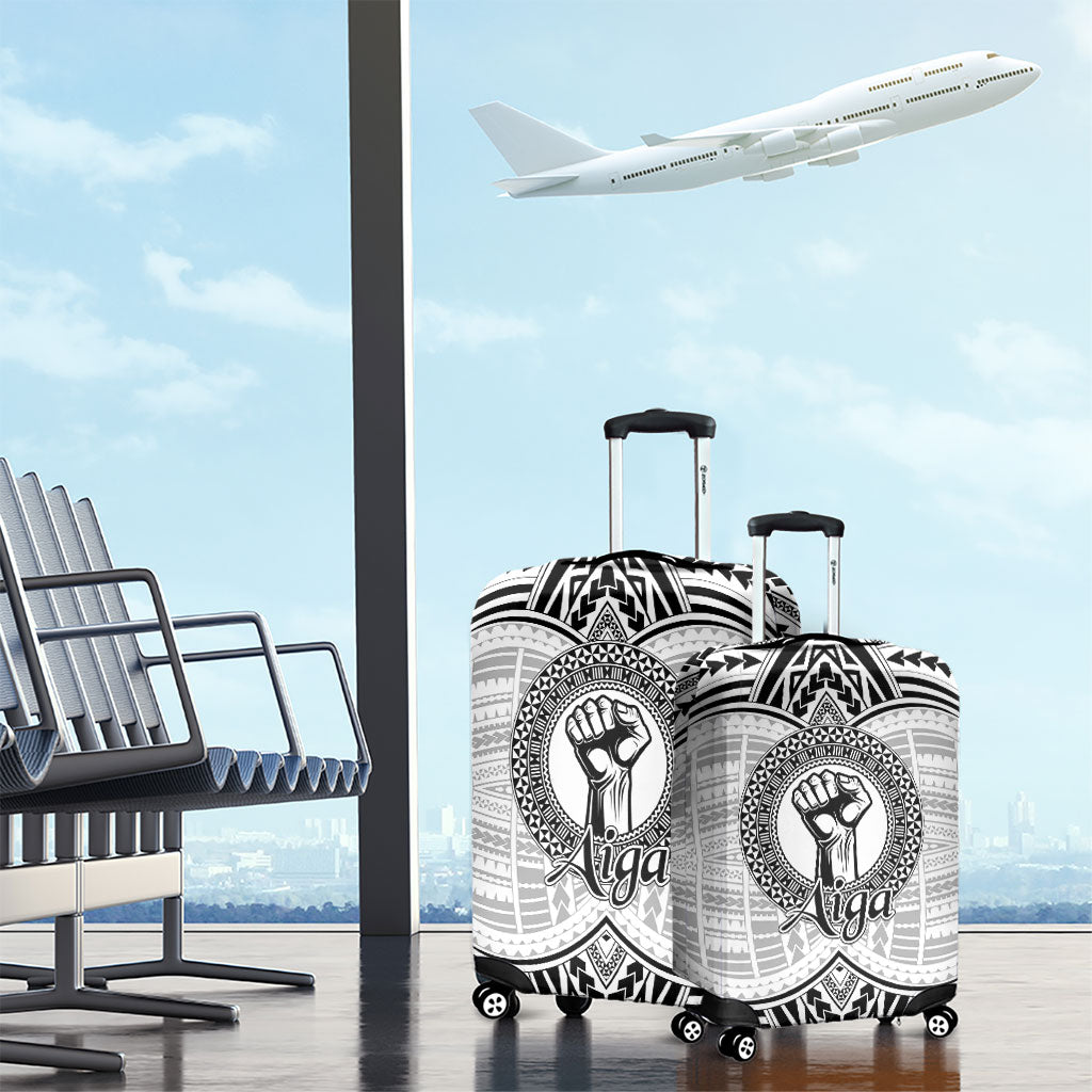 Aiga Samoa Raised Fist Luggage Cover Polynesian Tribal Tattoo Art Family Pride TS04 - Polynesian Pride