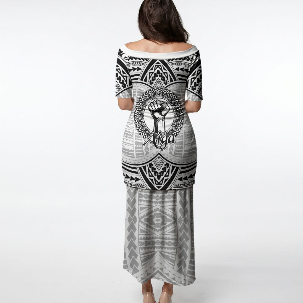 Aiga Samoa Raised Fist Puletasi Polynesian Tribal Tattoo Art Family Pride TS04 - Polynesian Pride
