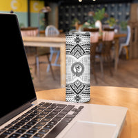 Aiga Samoa Raised Fist Skinny Tumbler Polynesian Tribal Tattoo Art Family Pride TS04 - Polynesian Pride