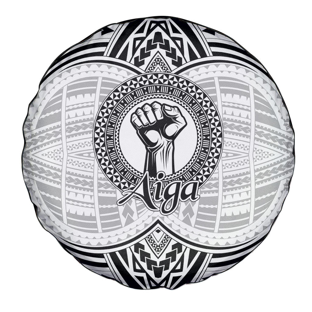 Aiga Samoa Raised Fist Spare Tire Cover Polynesian Tribal Tattoo Art Family Pride TS04 - Polynesian Pride