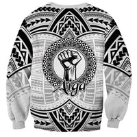 Aiga Samoa Raised Fist Sweatshirt Polynesian Tribal Tattoo Art Family Pride TS04 - Polynesian Pride