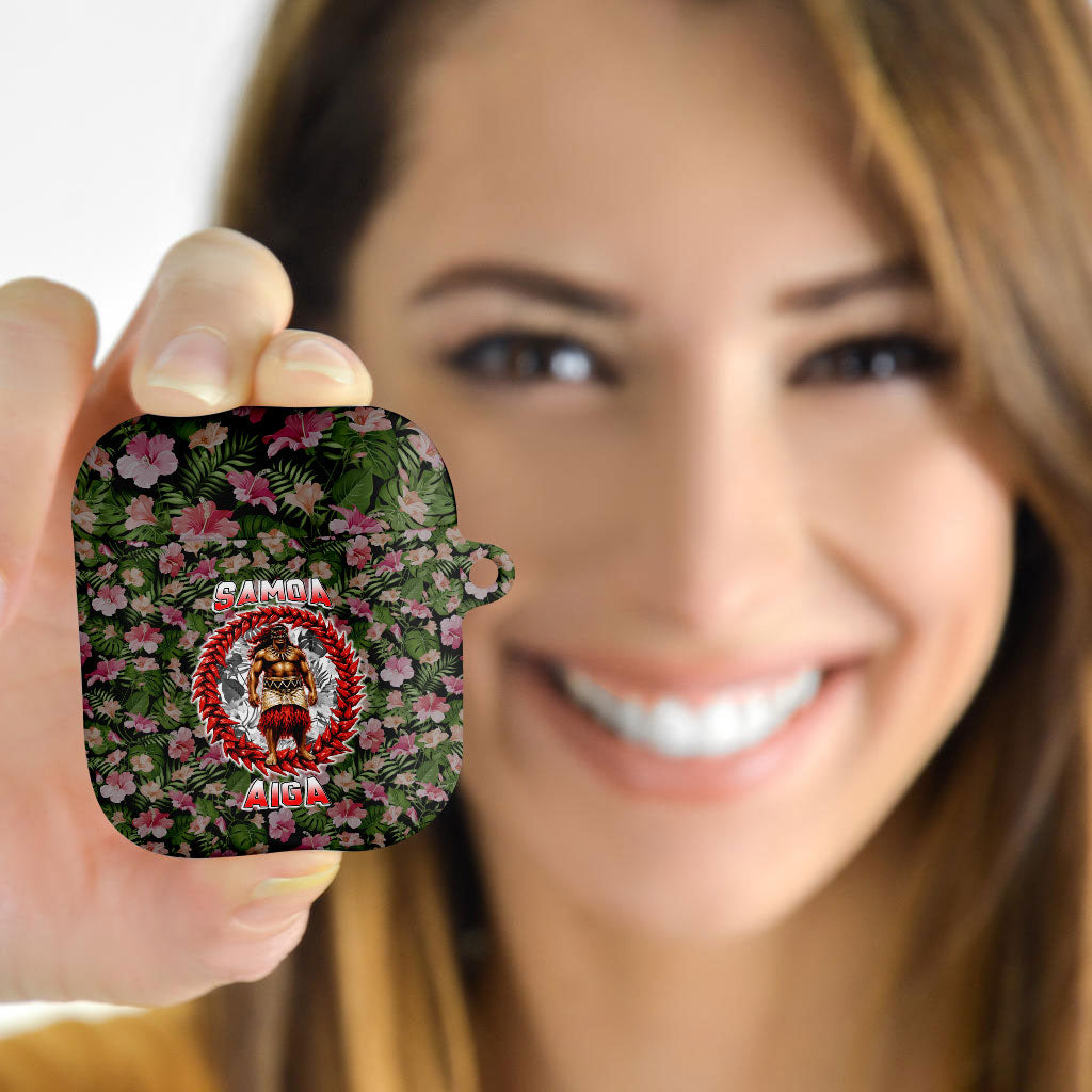Samoa Aiga Polynesian AirPods Case Tropical Floral Hibiscus Pattern Island Heritage TS04 - Polynesian Pride