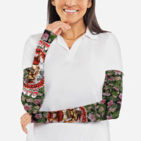 Samoa Aiga Polynesian Arm Sleeves Tropical Floral Hibiscus Pattern Island Heritage TS04 - Polynesian Pride