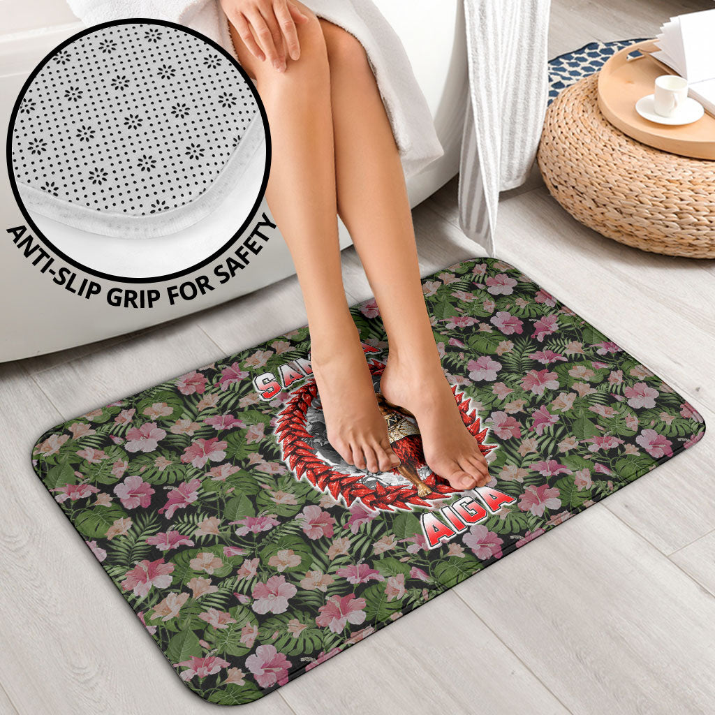 Samoa Aiga Polynesian Bathroom Set Tropical Floral Hibiscus Pattern Island Heritage TS04 - Polynesian Pride