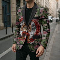 Samoa Aiga Polynesian Blazer Tropical Floral Hibiscus Pattern Island Heritage TS04 - Polynesian Pride