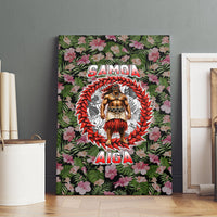 Samoa Aiga Polynesian Canvas Wall Art Tropical Floral Hibiscus Pattern Island Heritage TS04 - Polynesian Pride