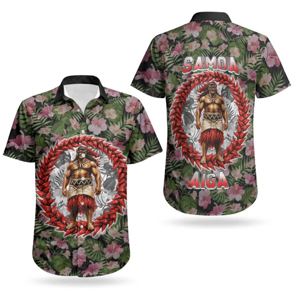 Samoa Aiga Polynesian Couples Matching Mermaid Dress and Hawaiian Shirt Tropical Floral Hibiscus Pattern Island Heritage TS04 - Polynesian Pride