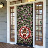Samoa Aiga Polynesian Door Cover Tropical Floral Hibiscus Pattern Island Heritage TS04 - Polynesian Pride