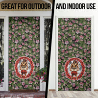 Samoa Aiga Polynesian Door Cover Tropical Floral Hibiscus Pattern Island Heritage TS04 - Polynesian Pride
