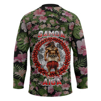 Samoa Aiga Polynesian Hockey Jersey Tropical Floral Hibiscus Pattern Island Heritage TS04 - Polynesian Pride
