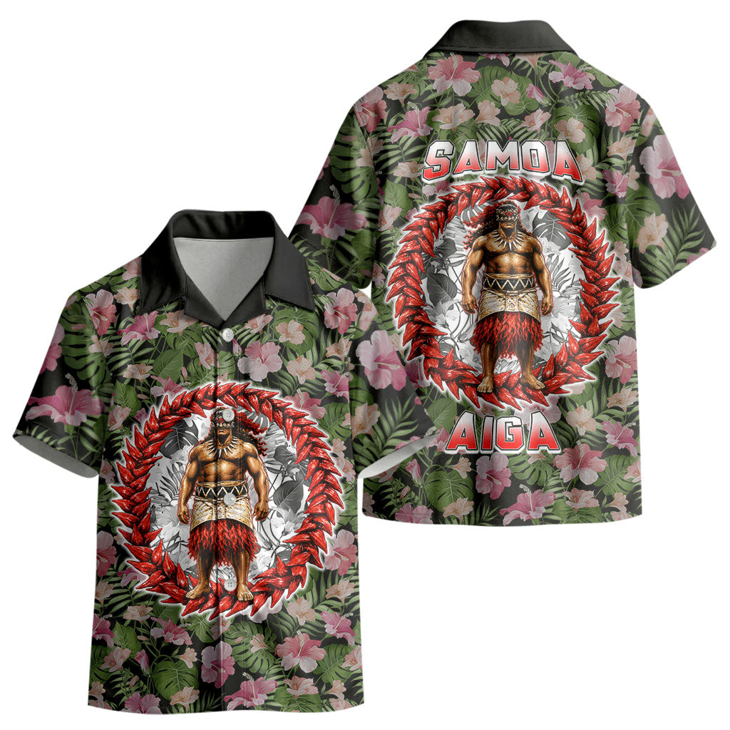 Samoa Aiga Polynesian Kid Hawaiian Shirt Tropical Floral Hibiscus Pattern Island Heritage TS04 - Polynesian Pride