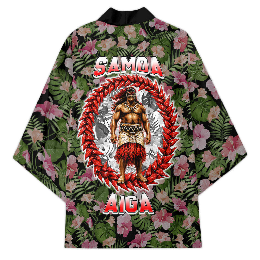 Samoa Aiga Polynesian Kimono Tropical Floral Hibiscus Pattern Island Heritage TS04 - Polynesian Pride
