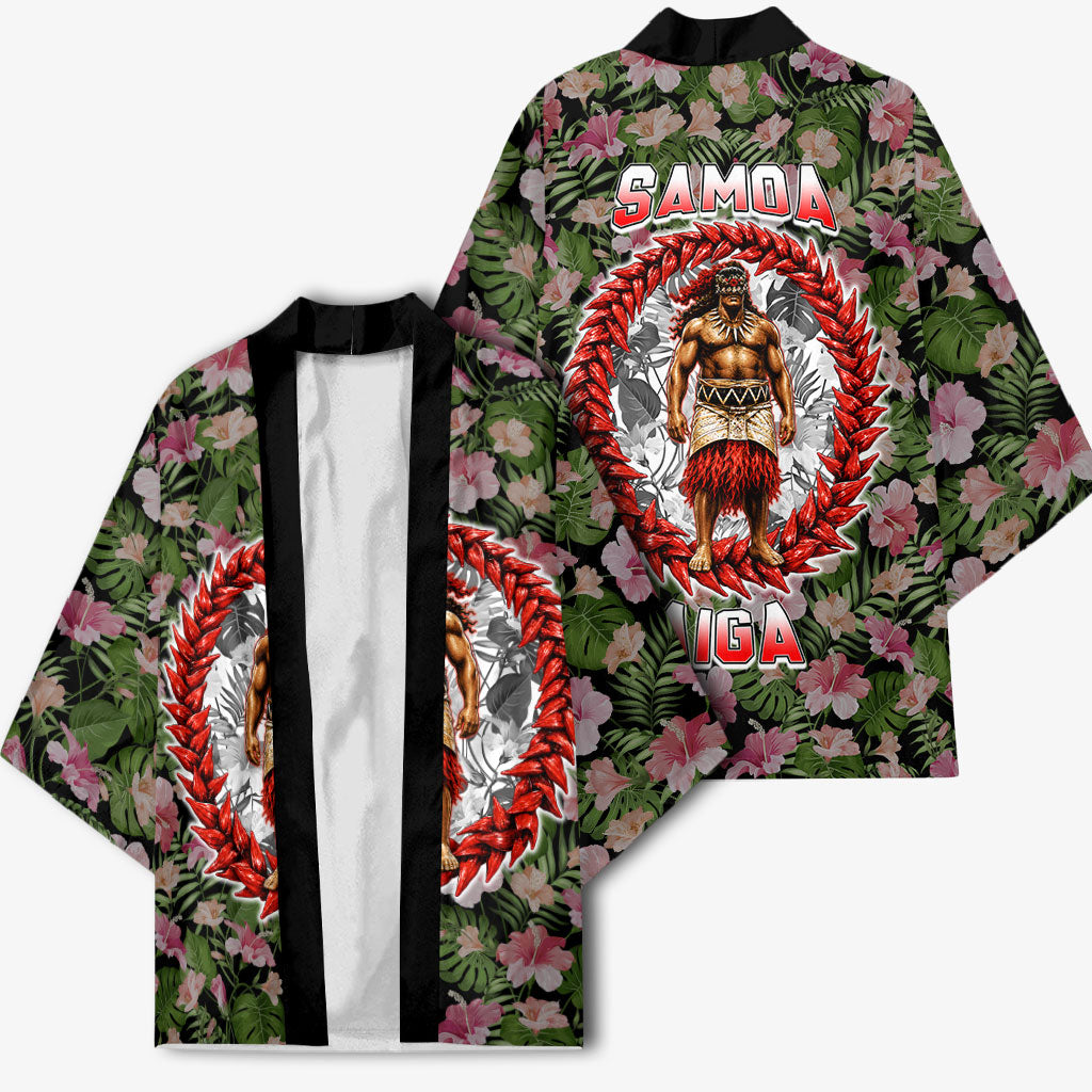 Samoa Aiga Polynesian Kimono Tropical Floral Hibiscus Pattern Island Heritage TS04 - Polynesian Pride
