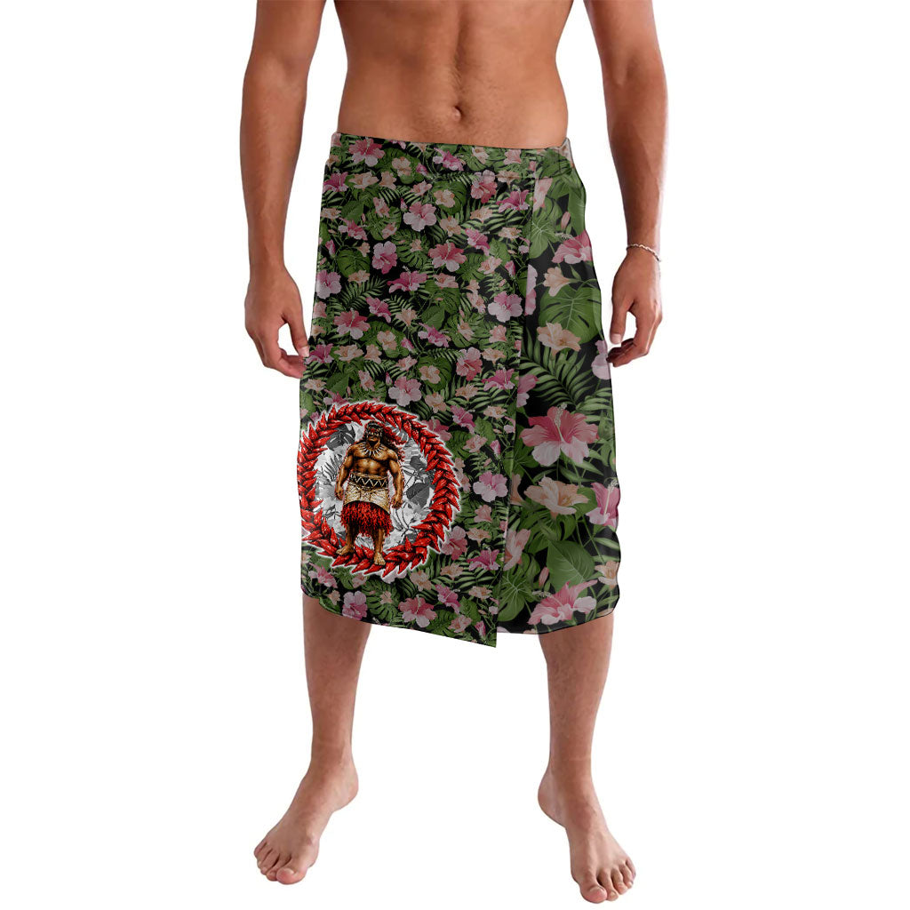 Samoa Aiga Polynesian Lavalava Tropical Floral Hibiscus Pattern Island Heritage TS04 Green Red - Polynesian Pride