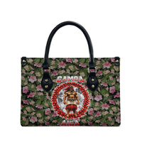 Samoa Aiga Polynesian Leather Bag Tropical Floral Hibiscus Pattern Island Heritage TS04 - Polynesian Pride