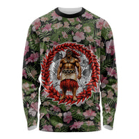 Samoa Aiga Polynesian Long Sleeve Shirt Tropical Floral Hibiscus Pattern Island Heritage TS04 Unisex Green Red - Polynesian Pride
