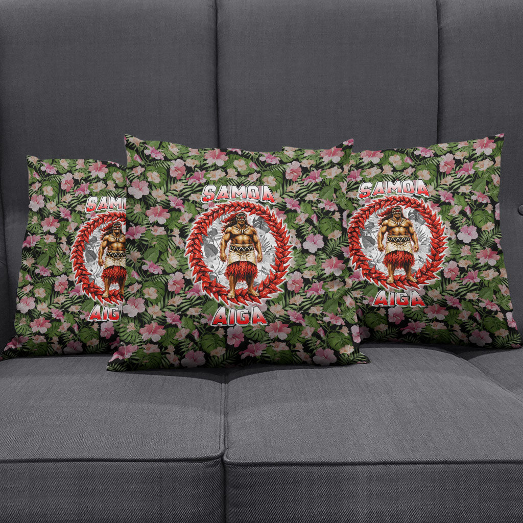 Samoa Aiga Polynesian Pillow Cover Tropical Floral Hibiscus Pattern Island Heritage TS04 - Polynesian Pride