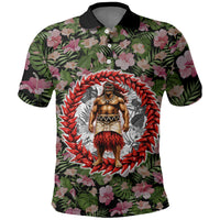 Samoa Aiga Polynesian Polo Shirt Tropical Floral Hibiscus Pattern Island Heritage TS04 Green Red - Polynesian Pride