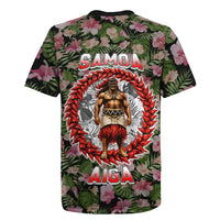 Samoa Aiga Polynesian Rugby Jersey Tropical Floral Hibiscus Pattern Island Heritage TS04 - Polynesian Pride