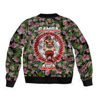 Samoa Aiga Polynesian Sleeve Zip Bomber Jacket Tropical Floral Hibiscus Pattern Island Heritage TS04 - Polynesian Pride