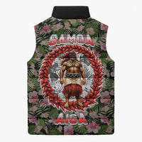 Samoa Aiga Polynesian Sleeveless Puffer Jacket Tropical Floral Hibiscus Pattern Island Heritage TS04 - Polynesian Pride