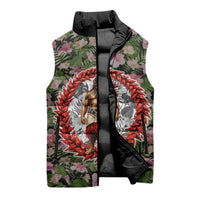 Samoa Aiga Polynesian Sleeveless Puffer Jacket Tropical Floral Hibiscus Pattern Island Heritage TS04 - Polynesian Pride