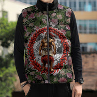 Samoa Aiga Polynesian Sleeveless Puffer Jacket Tropical Floral Hibiscus Pattern Island Heritage TS04 - Polynesian Pride