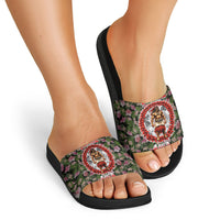 Samoa Aiga Polynesian Slide Sandals Tropical Floral Hibiscus Pattern Island Heritage TS04 - Polynesian Pride